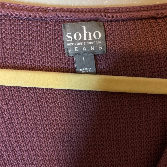 Cross Over Mauve Sweater - Picture 2 of 3